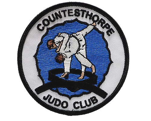 Judo club embroidered badge